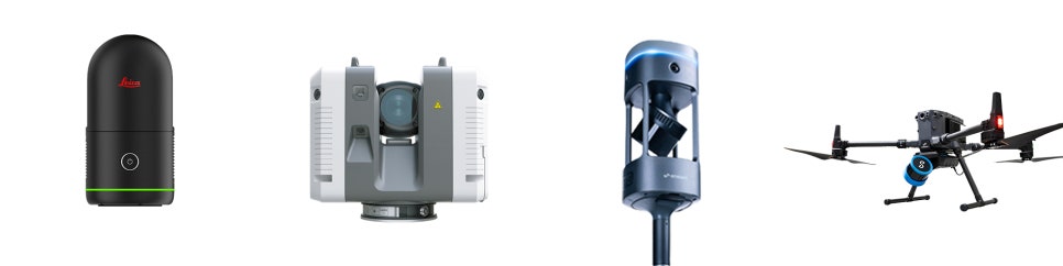 라이카 고정형 LiDAR와 이머센트 이동형 LiDAR 라인업