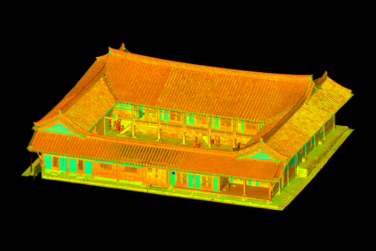 고정형 이동형 3d스캐너를 통해 가옥 한옥 건물 3d스캔 데이터