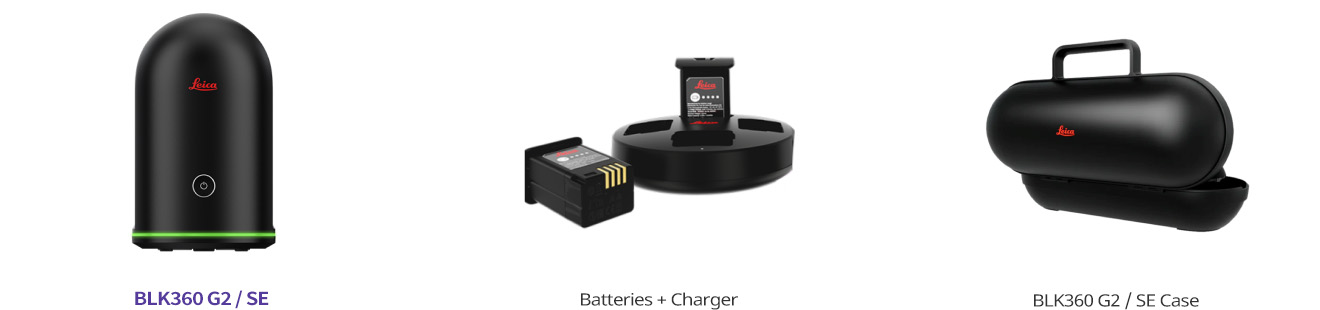 광대역 레이저3D스캐너 BLK360의 구성품 및 액세서리 이미지